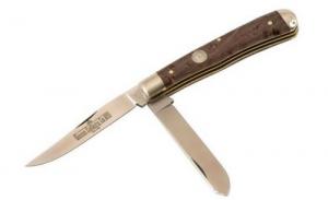 Queen Cutlery Folder Knife w/2 Blades & Birdseye Maple Handl