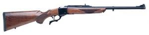 Ruger No.1 Medium Sporter Single-Shot Centerfire Rifle 9.3x74R 22" Barrel Walnut Stock Blued Barrel