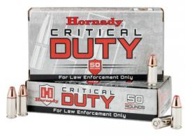 Hornady Critical Duty FlexLock 9mm Ammo 50 Round Box