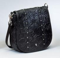 Gun Tote'n Mamas GTM-16 Studded Flap Bag Black - GTM-16-Black