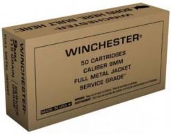 Winchester 9mm 115gr FMJ 500 rounds FREE SHIPPING - SG9WCASE