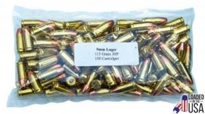 Legend 9mm JHP 115GR 100RD Pack - 9MMSJHP100BAG