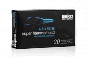 Main product image for Sako Super Hammerhead Soft Point 6.5x55 Ammo 20 Round Box