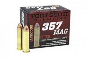 Fort Scott 357mag 125gr solid Copper  20rd box - 357125SCV