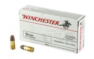 Winchester Lead Free Frangible 9mm Ammo 90gr  50 Round Box