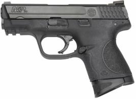 Smith & Wesson M&P 9 Compact 9mm Luger 3.50" 12+1 Black Armornite Stainless Steel Black Interchangeable Backstrap Grip