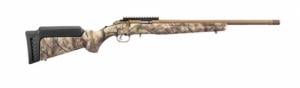 Ruger American Rimfire .22LR 18" Bronze Cerakote Go Wild Camo Stock - 8372R