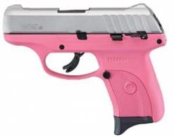 RUGER EC9S 9MM PINK FRAME SATIN ALUM SLIDE