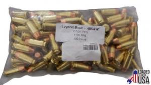 LEGEND .40S&W 155gr 100rd Flat Nose - 40SWS100BAG