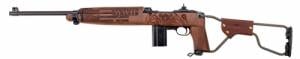 Auto Ordnance - M1 Carbine Airborne Paratrooper, 30 Cal, 18", Flip Rear Sight, Park/Walnut, Engraved, 15-rd - AOM150C1