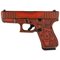 Glock G19 Gen 5 9mm w/Front Serrations 15rd Texas Orange