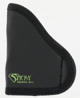 Sticky Holsters LG-6S 3-4 Large Auto with Laser Latex Free Synthetic Rubber Black w/Green Logo