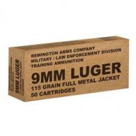 Remington B9MM3 Overrun 9mm 115 Gr FMJ 50rd Box - 23959