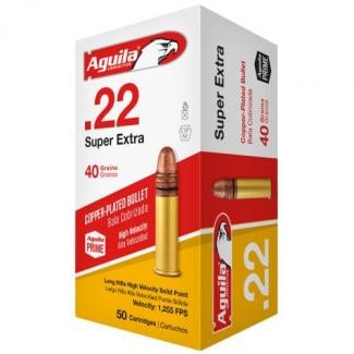 Main product image for Aguila .22 LR  High Velocity 40 GR Solid 50rd box