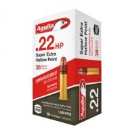 Main product image for Aguila Super Extra High Velocity  22 Long Rifle Ammo 38gr Hollow Point  50 Round Box