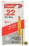 Aguila 1B222401 Silver Eagle High Velocity 22 Mag 40 gr Semi-Jacketed Soft Point 50 Bx/20 Cs - 1B222401