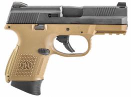 FN FNS9C 9MM No Manual Safety 12/17R FDE/BLK - 66100354