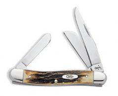 Case Stag Medium Stockman Pocket Knife w/3 Blades & Stag Han - 00179
