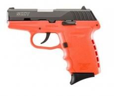 SCCY Industries CPX-2 Double Action 9mm 3.1" 10+1 Orange Polymer Grip/Frame G