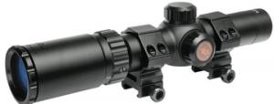 TruGlo TruBrite 30 1-4x 24mm Circle Duplex Reticle Rifle Scope