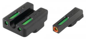 Truglo TFX PRO CZ 75 Fiber Optic Green Tritium w/Orange Outline Front - TG13CZ1PC