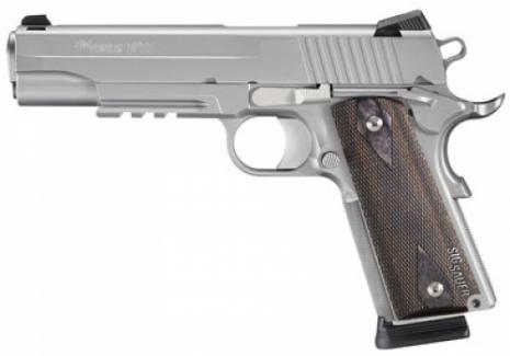 Sig Sauer 1911R-45-SSS 1911 Railed Stainless 8RD 45acp 5"