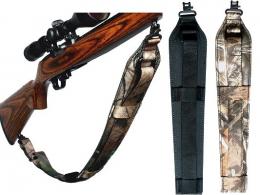 Allen Mossy Oak Break Up Camo Rifle Sling w/Leather Trim & E