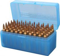 MTM R-50 Series Ammo Box 3.85" OAL 50rd Poly Blue