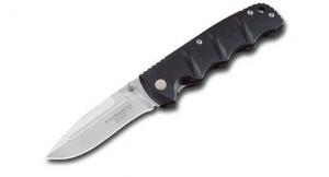 Boker 3.5 Drop Point Folder Knife w/Black Aluminum Handle &