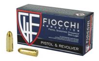 Fiocchi Range Dynamics 9mm Luger 147 gr Full Metal Jacket (FMJ) 50 Bx/ 20 Cs