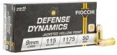 Main product image for Fiocchi Pistol Shooting Dynamics Hollow Point 9mm Ammo 50 Round Box