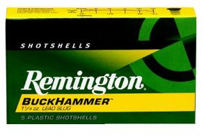 Remington Buckhammer 20 Gauge 3" 1 oz Lead Sabot Slug 5/Box