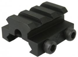 DoubleStar Picatinny Rail Micro Risers w/3-Slot/Black Finish