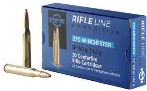 Main product image for PPU PP2702 Standard Rifle 270 Winchester 150 GR Soft Point 20 Bx