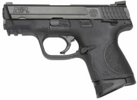 Smith & Wesson M&P 9 Compact 9mm Luger 3.50" 12+1 Black Stainless Steel, Interchangeable Backstrap Grip