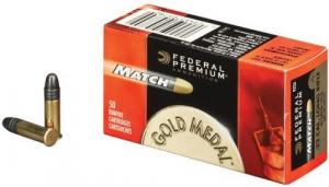 Federal Premium Gold Medal Match 40 Grain Solid .22 LR