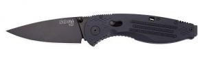 SOG Black Drop Point Folder Knife w/Zytel Handle - AE02