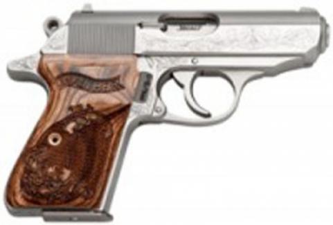 Walther Arms PPK/S Engraved 380 ACP 3.35" 7+1 Wood Grips