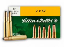 Sellier & Bellot Soft Point 7x57 Mauser Ammo 140gr 20 Round Box