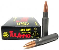 TULAMMO 308 Winchester (7.62 NATO) 150gr  Full Metal Jacket 20rd box - TA308150