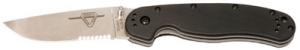 OKC 8849 RAT 1 Folder 3.5 AUS-8 Drop Point Blade Plain Combo Edge Nylon