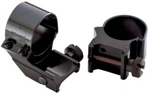 Warne Maxima Vertical Ring Set Quick Detach For Rifle Maxima/Weaver/Picatinny Extra High 1 Tube Matte Black Steel