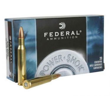 Main product image for Federal Standard Power-Shok Jacketed Soft Point 270 Winchester Ammo 130 gr 20 Round Box