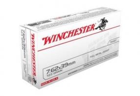 Winchester 7.62x39MM 123 Grain Full Metal Jacket 20rd box - Q3174