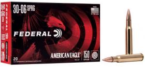 American Eagle FMJ Boat-Tail 20RD 150gr .30-06 Springfield - AE3006N