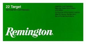 Remington Ammunition 21022 Target 22 LR 40 gr Round Nose (RN) 50 Bx/ 100 Cs - 6122