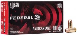 Federal American Eagle Full Metal Jacket 40 S&W Ammo 180 gr 50 Round Box