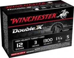 Winchester Double X High Velocity Lead Shot 12 Gauge Ammo 3" 5 Shot 10 Round Box