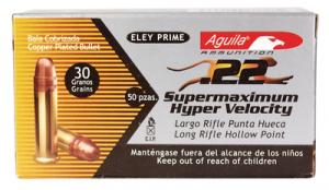 Aguila .22 Long Rifle Super Maximum 30 Grain Hollow Point