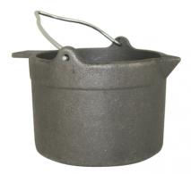 Cast Iron Lead Pot With Pour Spout 10 Pound Capacity